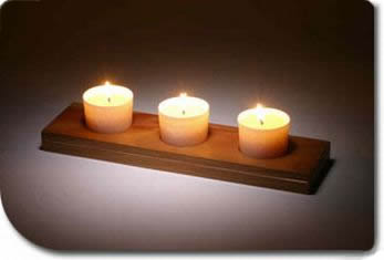 Three Candles with Copper